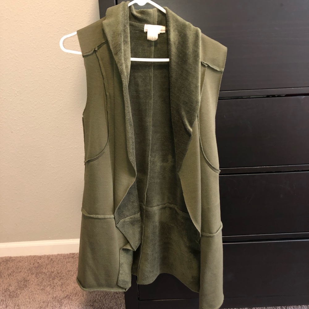 Green cardigan